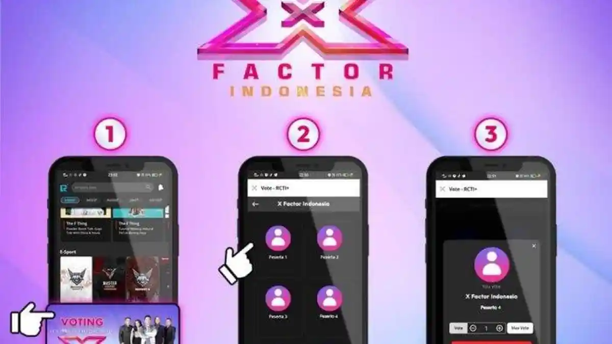 Cara Voting Kontestan X Factor Indonesia 2021 di Aplikasi RCTI+, Ada Kuota 3 Vote Gratis per Hari