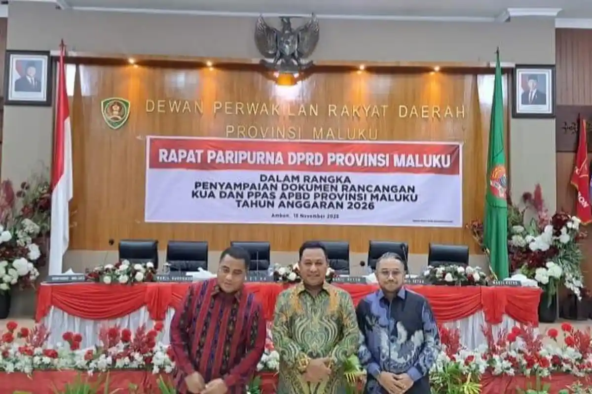DPRD Maluku Gelar Paripurna Penyampaian KUA-PPAS APBD 2026, Pemprov Tekan Transparansi Keuangan