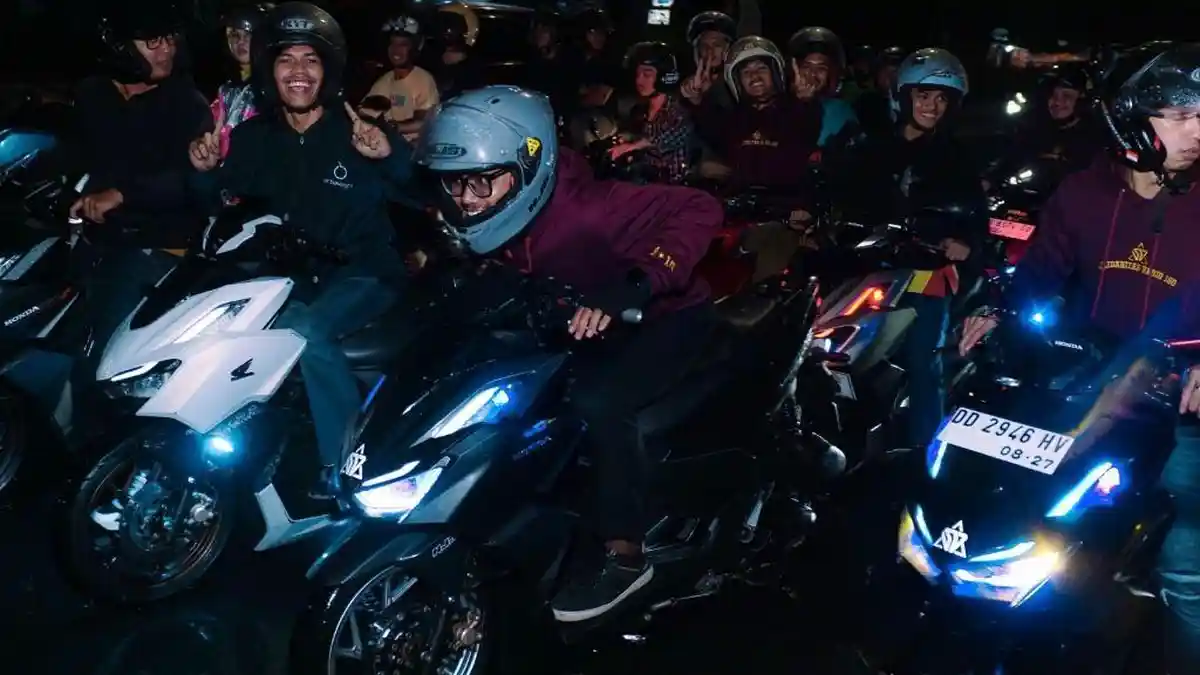 Nocturnity Riding dan EduRide, Cara Asmo Sulsel Jaga Soliditas Riders Honda