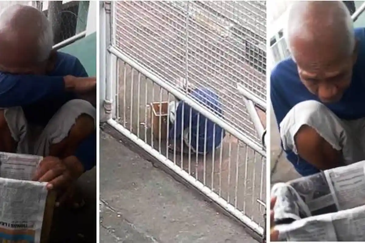 Miris, Setiap Hari Pria Tua Ini Tempuh 8 Kilometer untuk Jualan Es Keliling