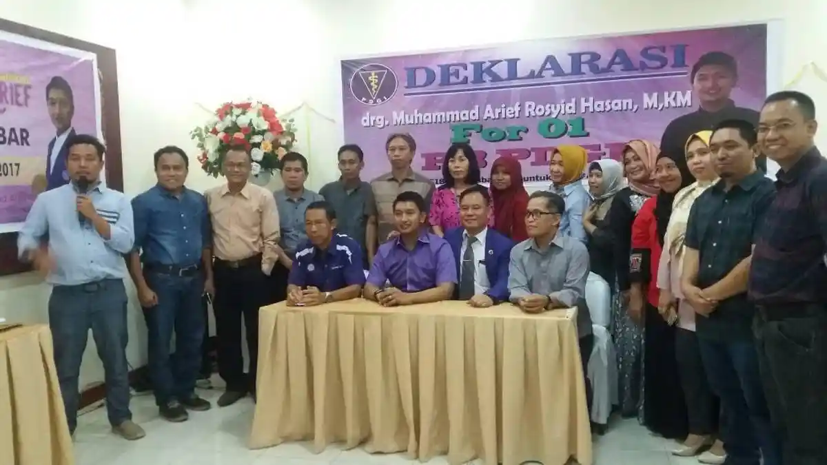 PDGI Sulselbar Deklarasi Dukung Arief Rosyid Maju Jadi Ketua Umum PB PDGI
