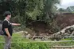 Talut Ambrol di Metaraman Pati, Warga Perumahan Khawatir Jembatan Ikut Runtuh