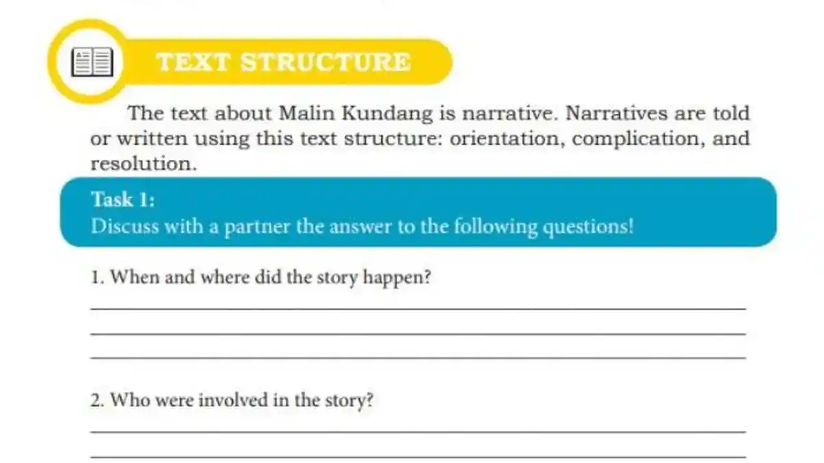 Kunci Jawaban Bahasa Inggris Kelas 10 Halaman 174 175 Kurikulum 2013: Text Structure