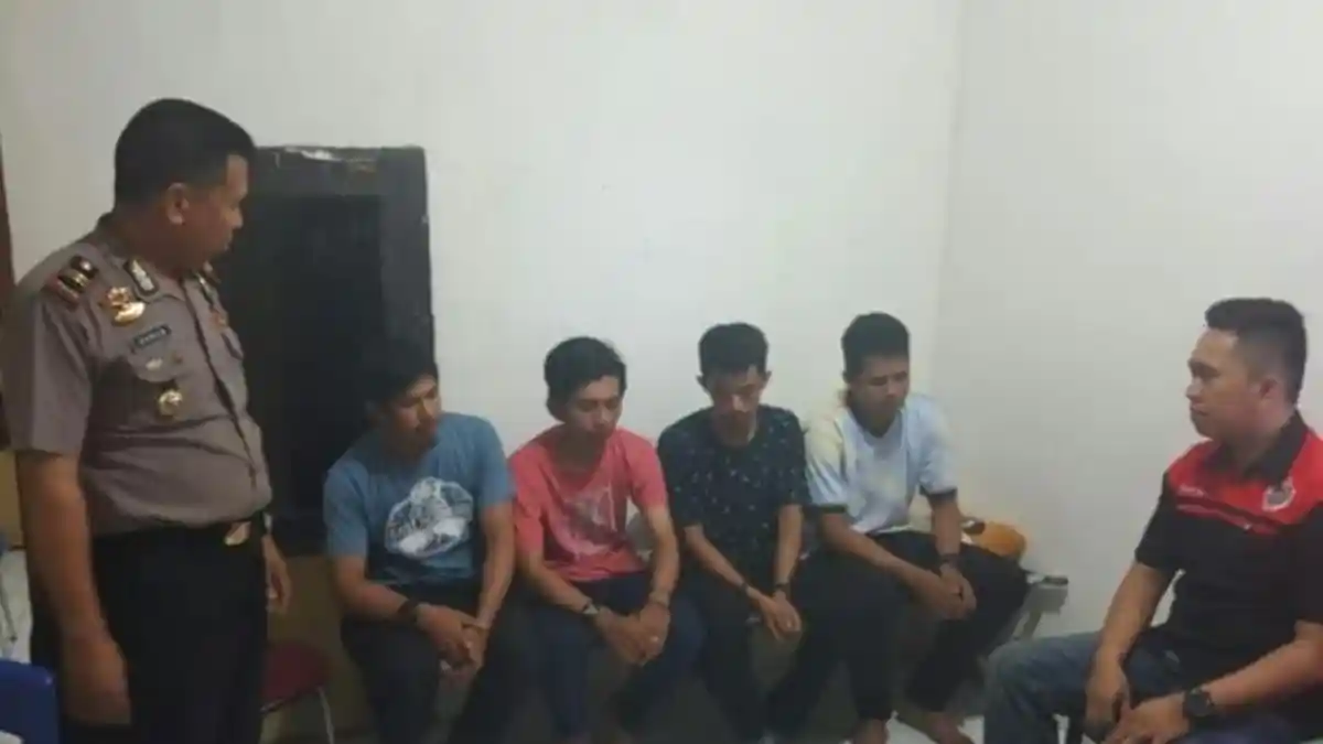 5 Remaja Ditangkap Polisi Atas Dugaan Mencuri Kuota Internet di Kawasan Bandara Hasanuddin
