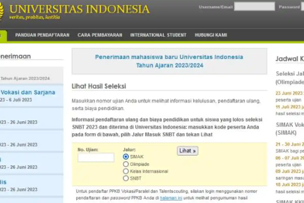 Pengumuman Hasil Seleksi SIMAK UI 2023 Vokasi dan Sarjana Hari Ini Pukul 16.00 WIB, Ini Cara Ceknya
