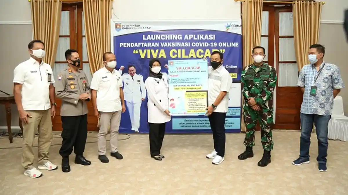 Warga Cilacap Kini Lebih Mudah Mendaftar dan Memilih Lokasi Vaksinasi Covid, Cukup Klik Aplikasi Ini