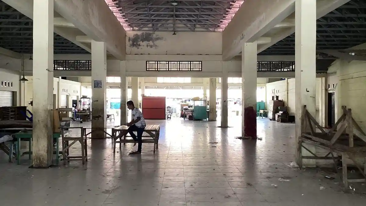 Kondisi Pasar Rakyat Beringin Biawu Kota Gorontalo, Belum Beroperasi hingga Warga Tinggal di Kios