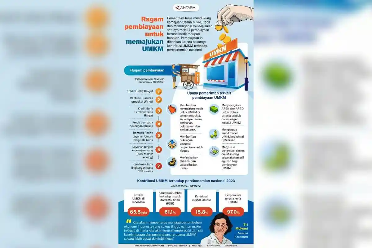 INFOGRAFIK Ragam Pembiayaan untuk Memajukan UMKM