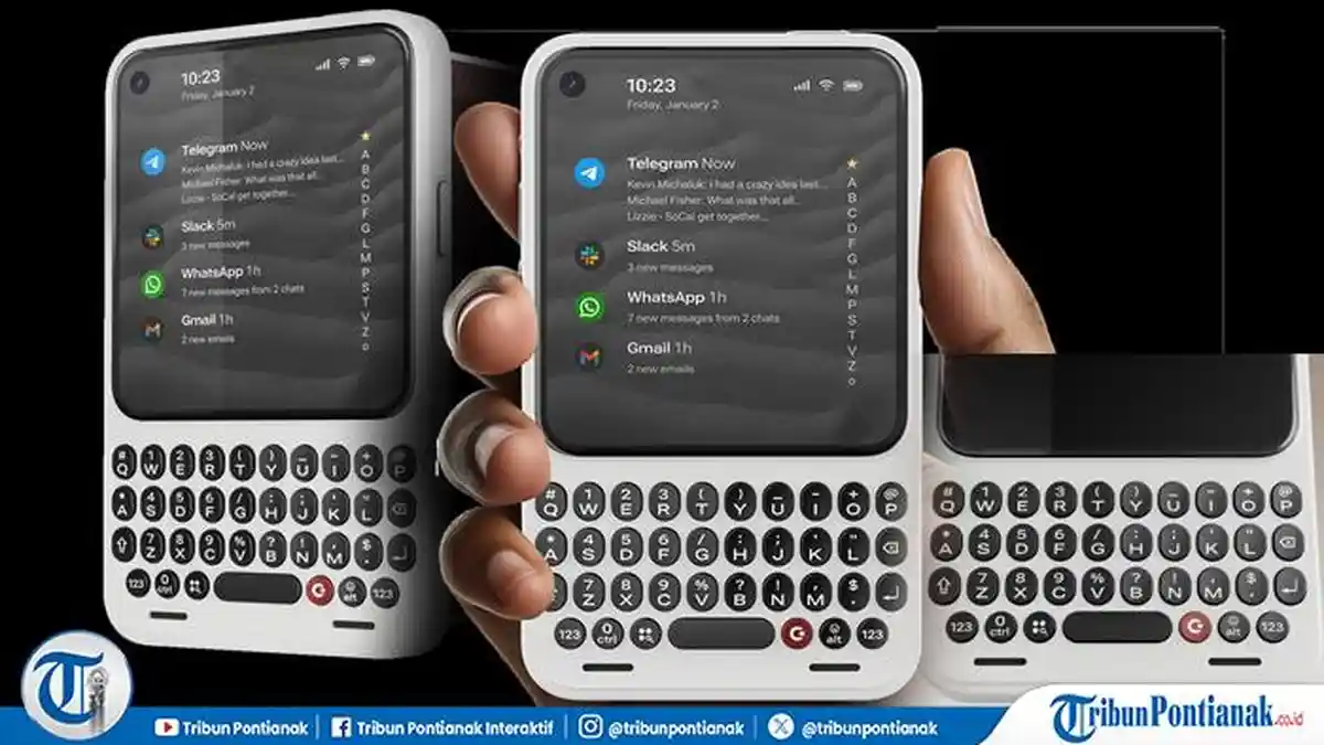 Nostalgia dengan Desain BlackBerry, Clicks Luncurkan Smartphone Unik Communicator Canggih - Tribunpontianak.co.id