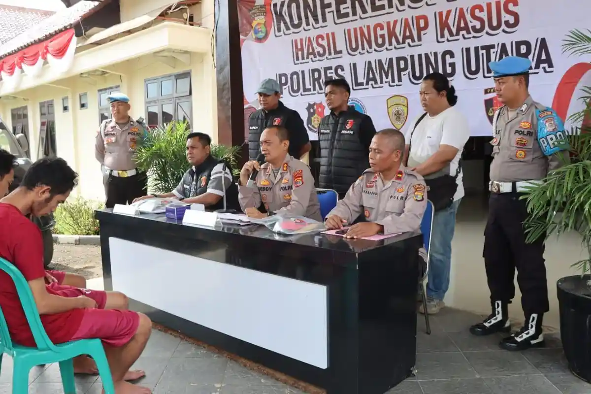 Satreskrim Polres Lampung Utara Polda Lampung Ciduk Spesialis Bobol Kendaraan dan Rumah