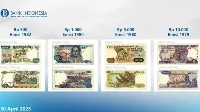 BI Resmi Tarik 4 Pecahan Uang Kertas dari Peredaran, Batas Akhir Penukaran Hari Ini, Cek Daftarnya