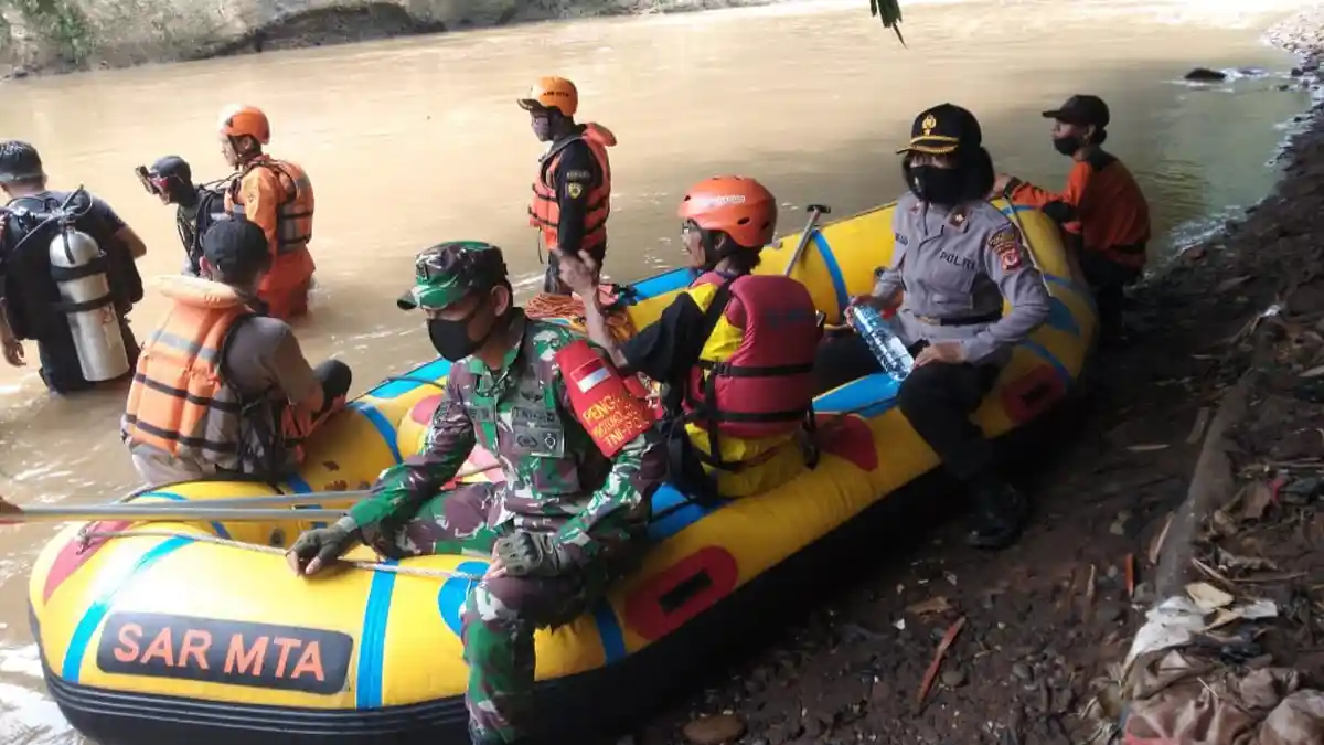 Pemuda yang Hilang di Sungai Cisadane Bogor Usai Rapat 17 Agustusan Masih Belum Ditemukan