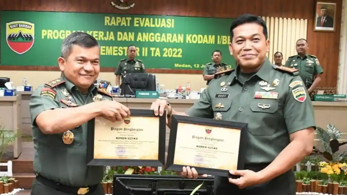 Korem 023/KS Raih Dua Penghargaan Satker Terbaik Kodam I/BB ...