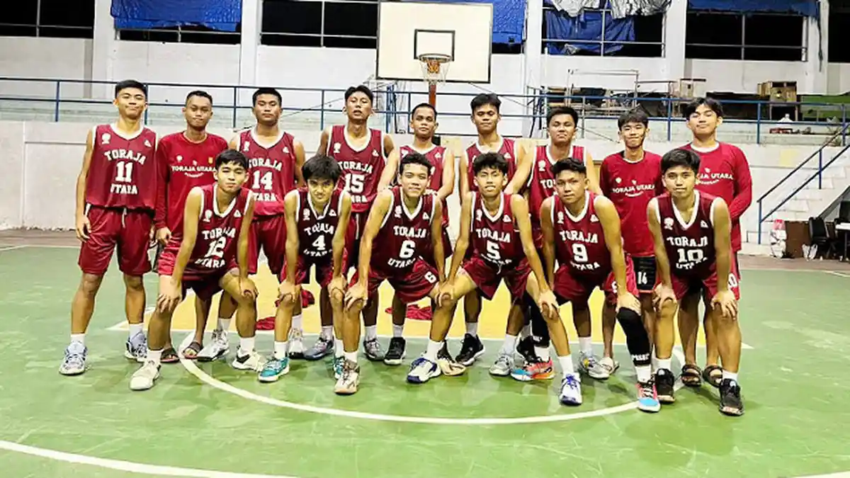 Sempat Menang Atas Pangkep, Tim Basket Putra Toraja Utara Gugur di Babak Penyisihan