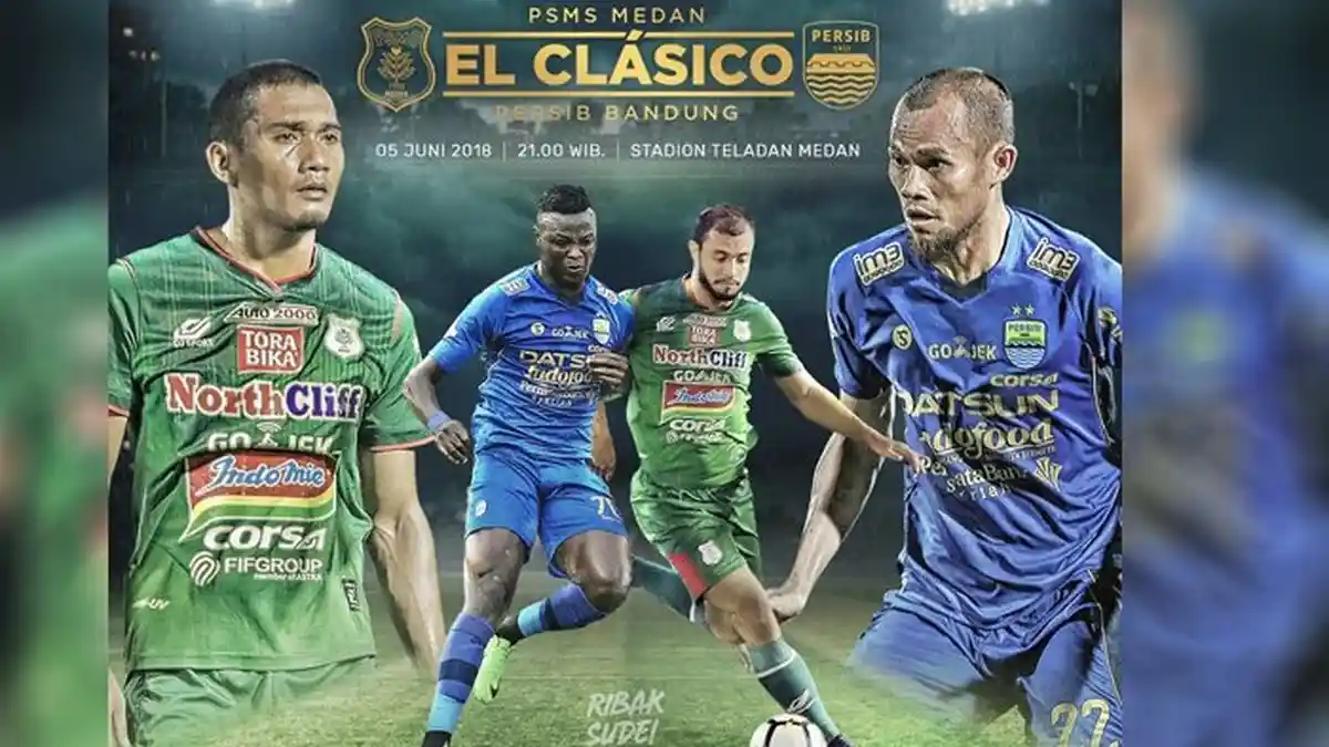 Live Streaming Indosiar Liga 1 2018, PSMS Medan vs Persib Bandung 21.00 WIB  