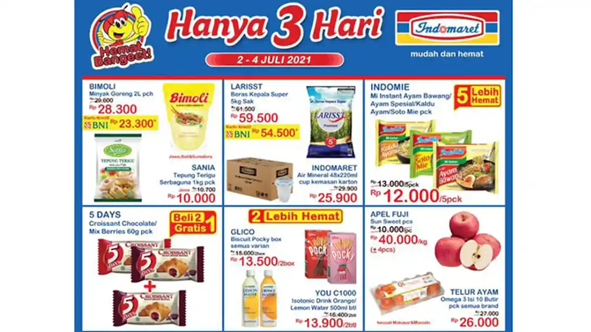 PROMO JSM Indomaret Hari Ini 2 - 4 Juli 2021: Nivea Serum Rp23.900, 2 Glico Pocky Biskuit Rp13.200.