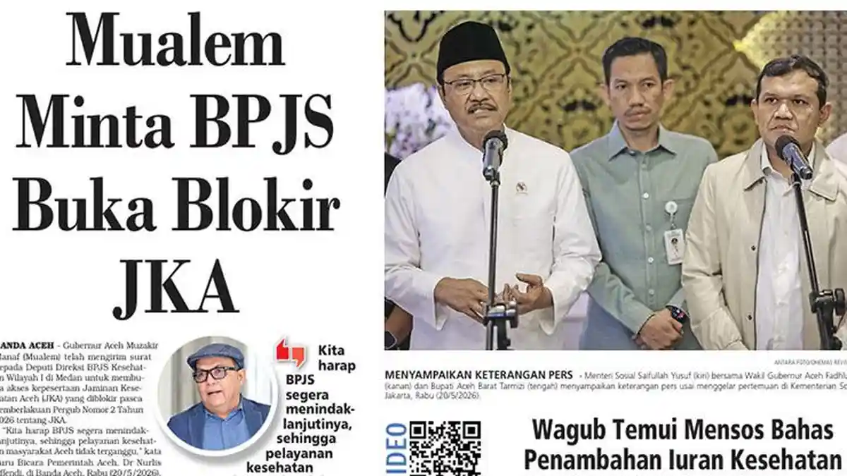 Mualem Minta BPJS Buka Blokir JKA