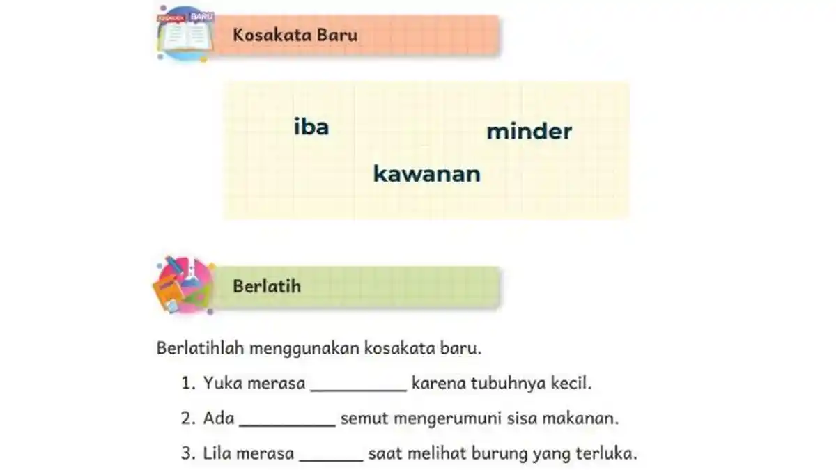 KUNCI JAWABAN Bahasa Indonesia Kelas 2 SD Kurikulum Merdeka, Ada . . Semut Mengerumuni Sisa Makanan