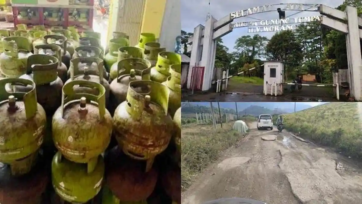 3 Hal yang Saat ini Dikeluhkan Warga Sulut, Gas Langka dan Mahal hingga Ada 'Jalan Maut' Makin Rusak