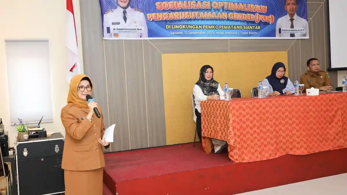 Pemerintah Rancang Potensi Siantar Kota Ramah Anak, Sosialisasi Optimalisasi Pengarustamaan Gender