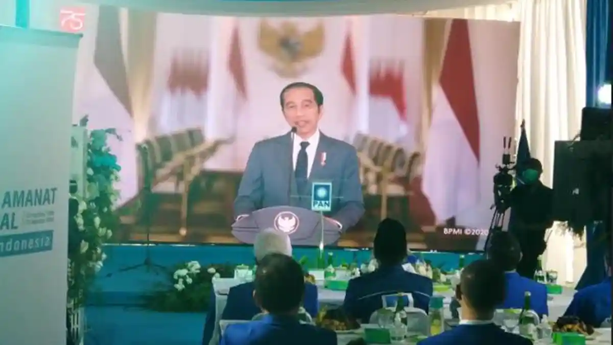 Jokowi Ajak Kader PAN Bergerak Bersama Pemerintah Hadapi Krisis