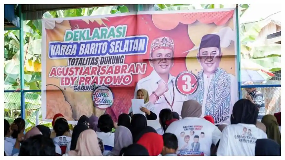 Dukungan Menguat, Warga Barsel Sepenuh Hati Menangkan Agustiar-Edy
