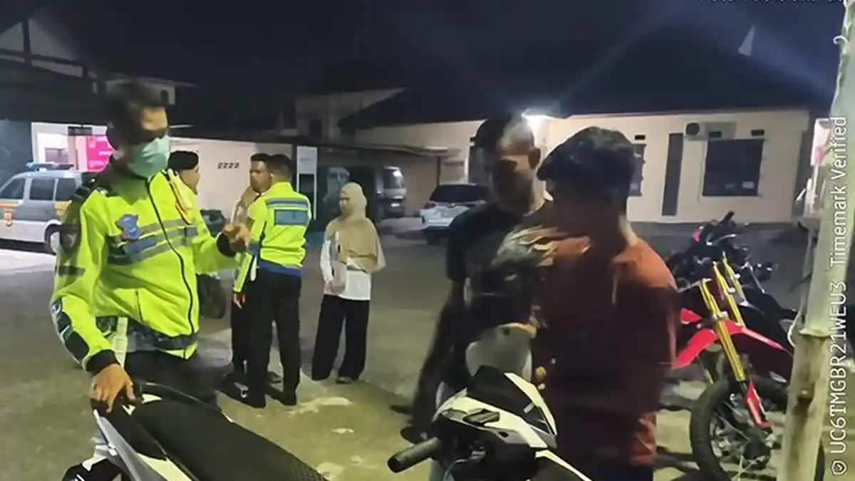 Satlantas Polres Bireuen Razia Knalpot Brong, 11 Kendaraan Ditilang