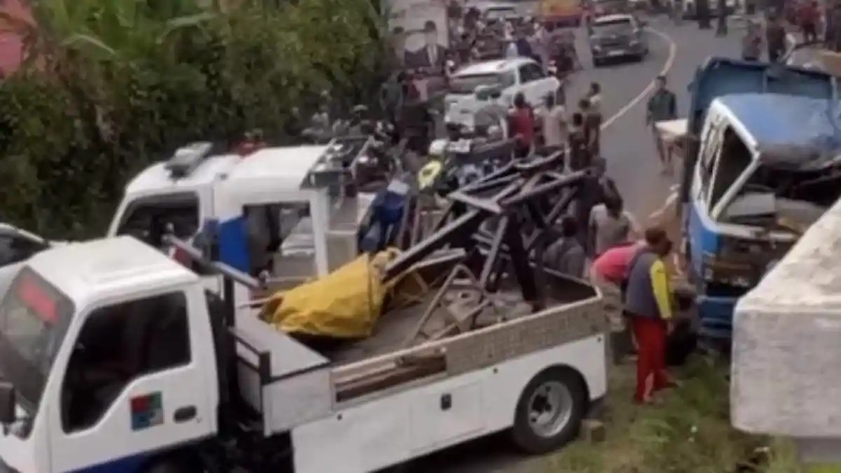 Kecelakaan Beruntun Terjadi di Jalan Raya Puncak Cianjur, Satu Orang Tewas