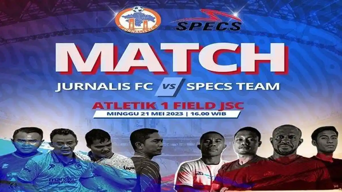Jurnalis FC dan PSSI Sumsel Tantang Boaz Salossa CS Dalam Roadshow Specs Indonesia