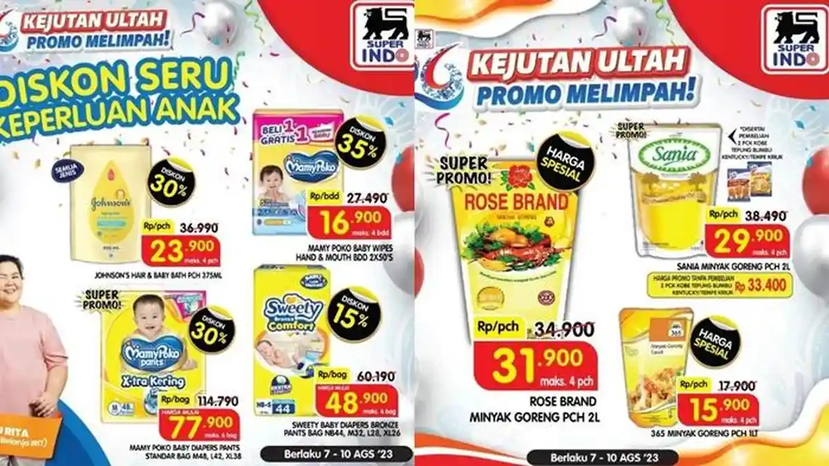 Promo Superindo Hari ini Kamis 10 Agustus 2023, Pampers MamyPoko Diskon hingga 35 Persen