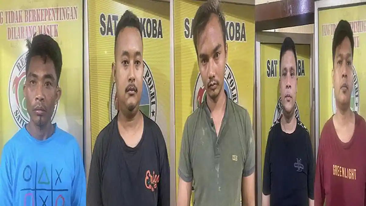 Lima Pengedar Narkoba di Kota Binjai Diringkus Polisi, Uang Rp 28 Juta dan 175 Butir Ekstasi Disita