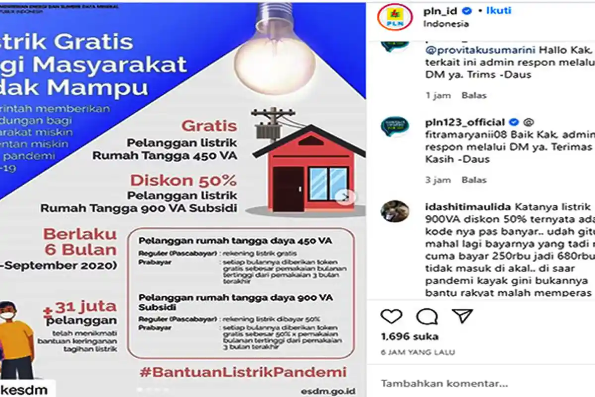 LOGIN STIMULUS.PLN.CO.ID Klaim Token Listrik Gratis PLN Juli 2020, Www.pln.co.id dan WA 08122123123