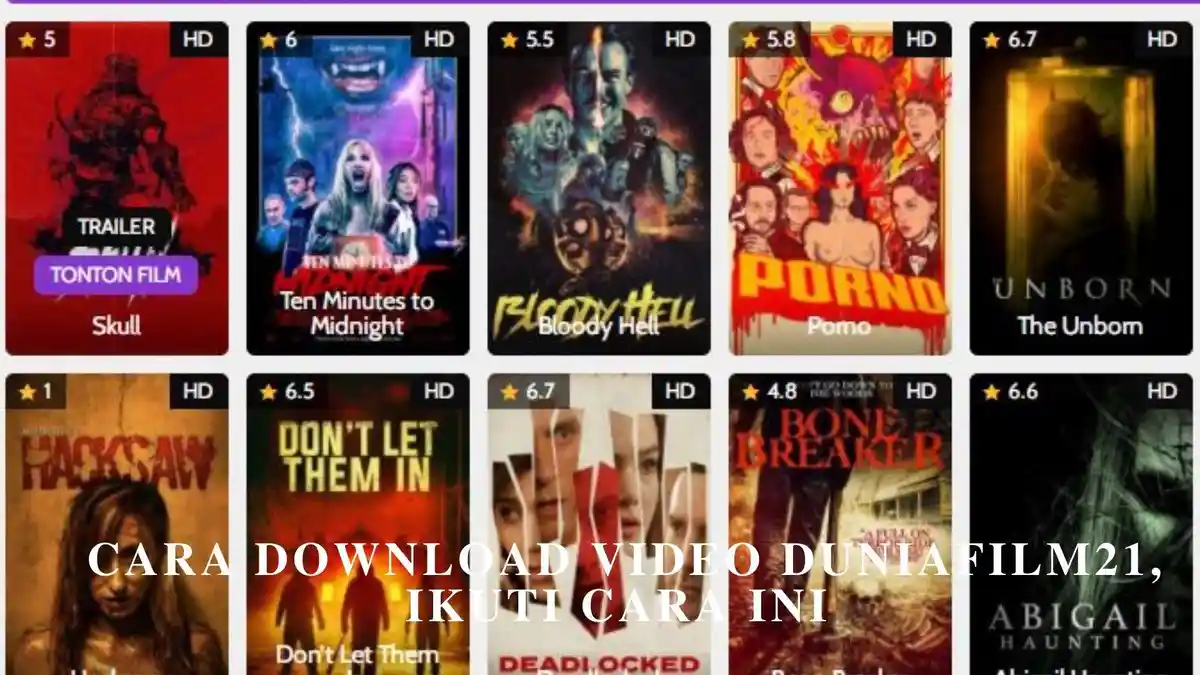 Cara Download Film Berbagai Genre Disitus Duniafilm21, Simak Tutorialnya
