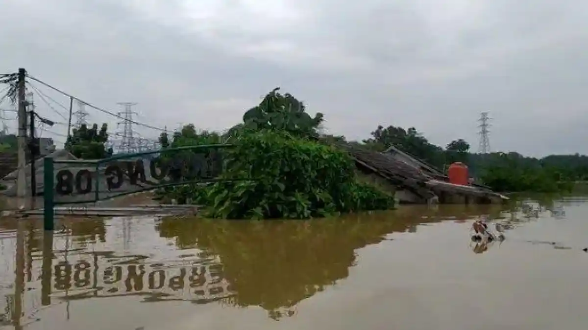 Sungai Cisadane Meluap, Ratusan Rumah Terendam Banjir 4 Meter