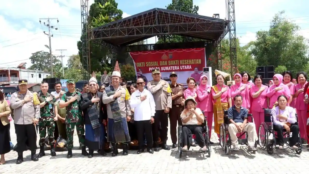 Sentuhan Kedamaian Kapolda Sumut di Simalungun: Cooling System Bakti Sosial dan Layanan Kesehatan