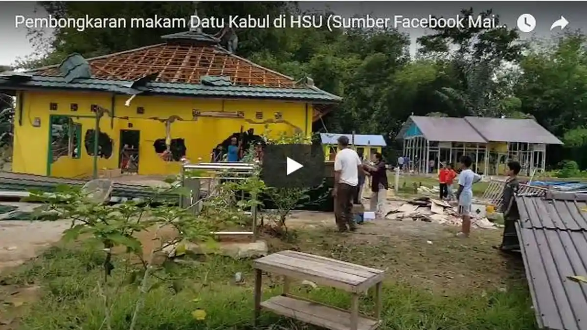 Beredar Video Pembongkaran Makam Datu Kabul, Ini Dia Faktanya ...