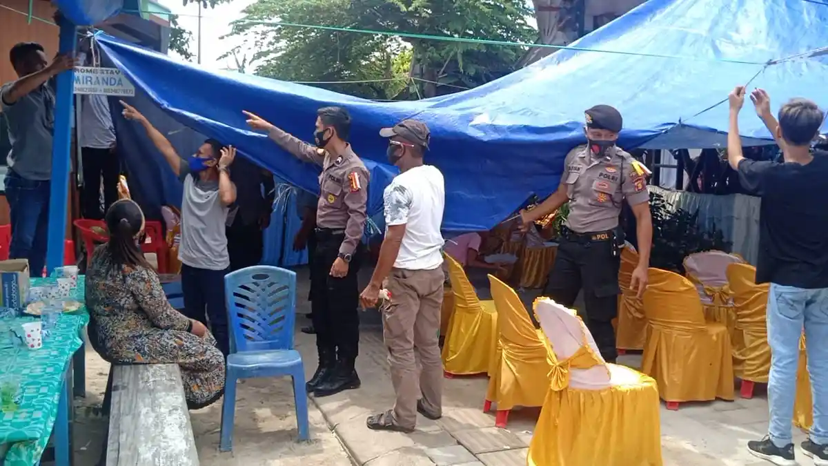 Langgar Protokol Kesehatan Covid-19, Resepsi Pernikahan di Derawan Berau Ditertibkan Petugas