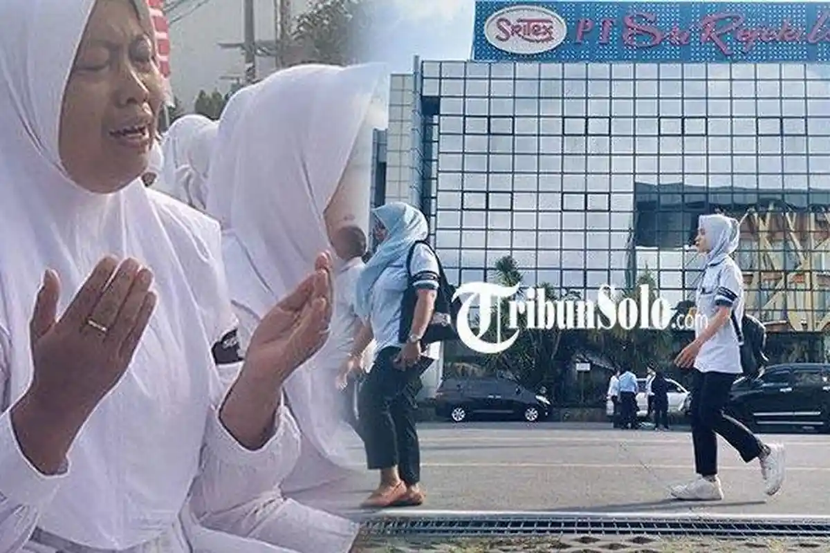 Tangis Sarmi Sang Cleaning Service, Berdoa PT Sritex Tempatnya 24 Tahun Bekerja Tak Pailit & Bangkit