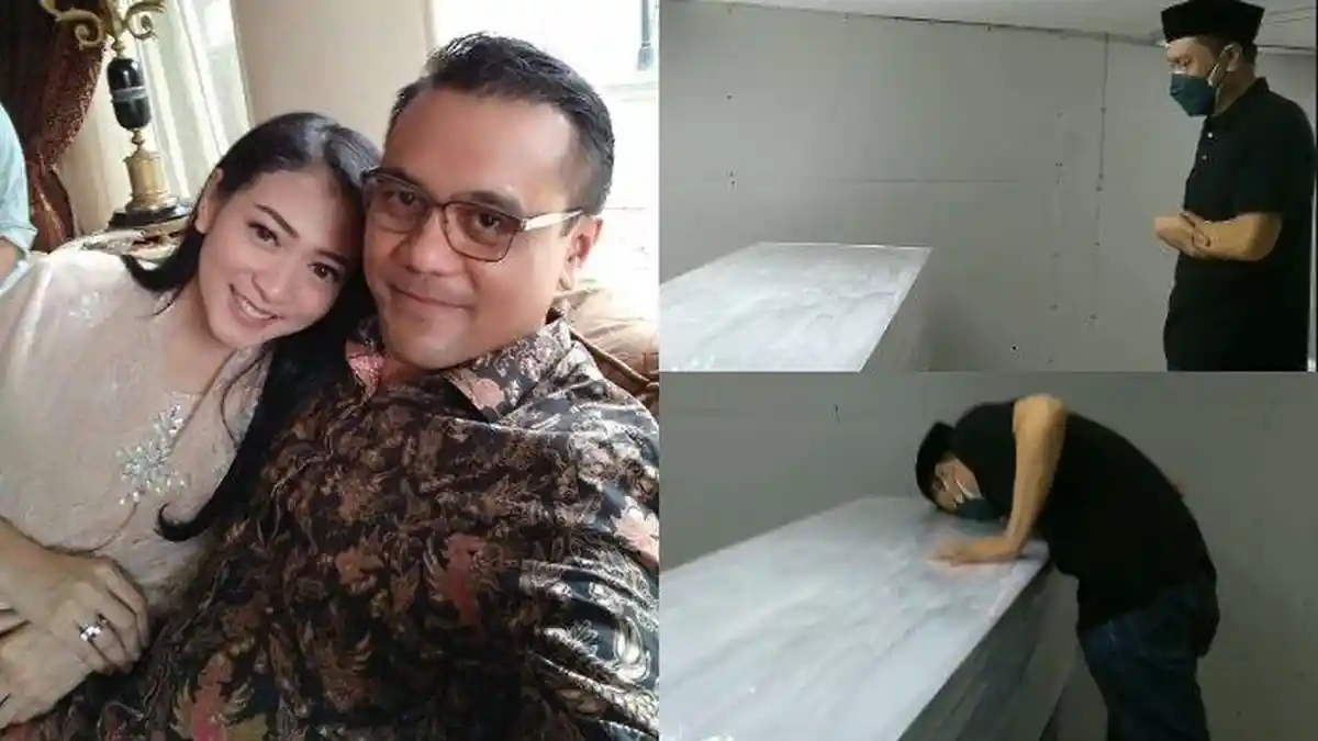 POTRET PILU Chico Hakim di Makam Citra Soeroso, Taburkan Bunga Bersama Sang Putra, Tulis Curhat Haru