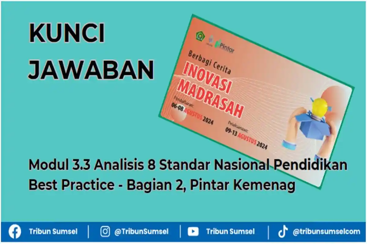 Jawaban Modul 3.3 Analisis 8 Standar Nasional Pendidikan Best Practice - Bagian 2, Pintar Kemenag