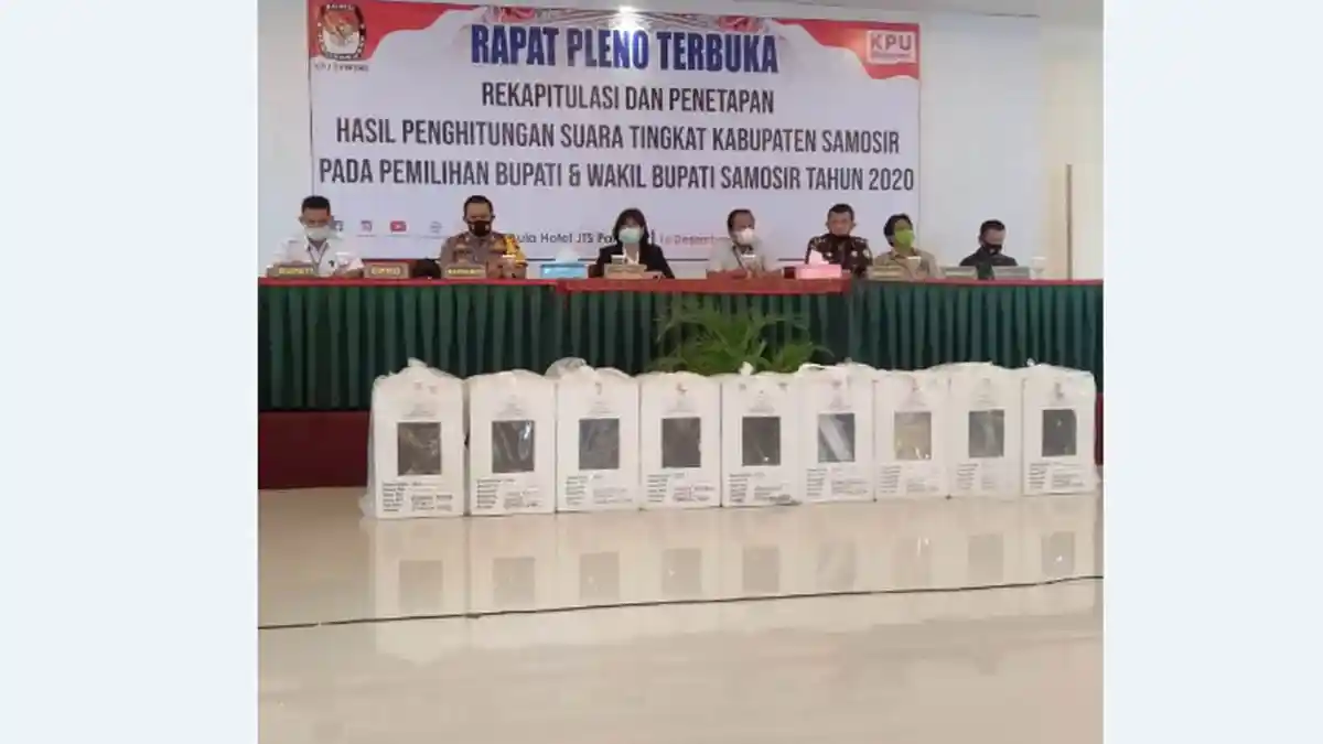 Pasangan Vandiko Gultom - Martua Sitanggang Raih Suara Terbanyak di Pilkada Samosir