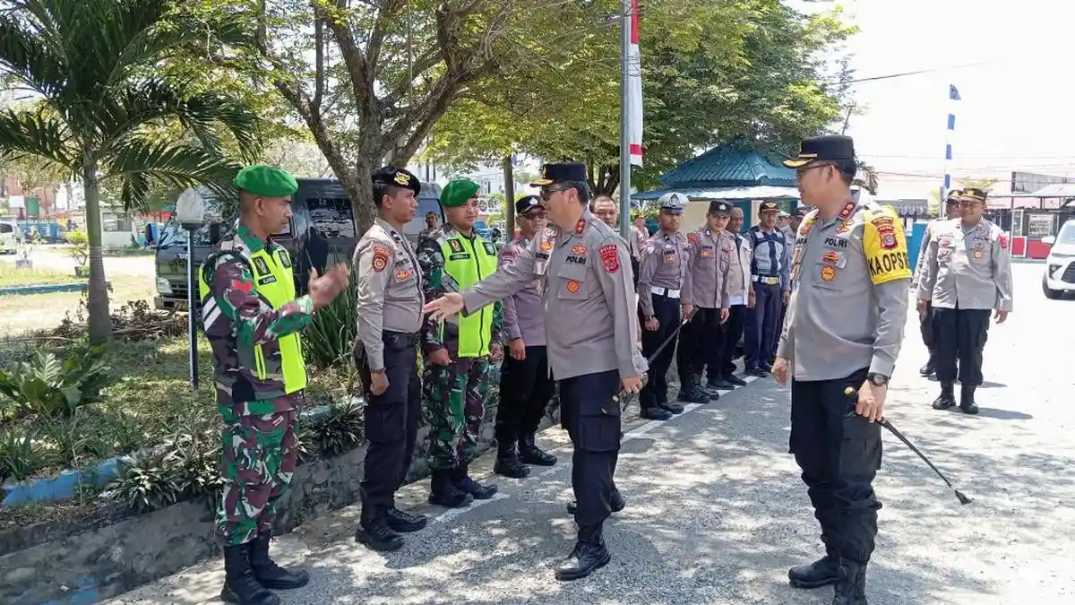 Kapolda Aceh Cek Pos Pelayanan Mudik Lebaran di Pidie, Ini Pesannya kepada Petugas