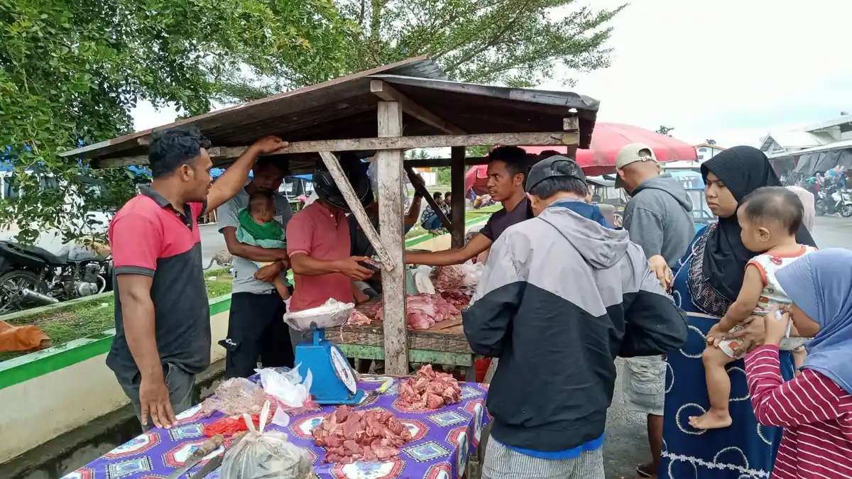 Jelang Ramadan Harga Daging Sapi di Morotai Stabil Yaitu Rp 120 Ribu Sekilo
