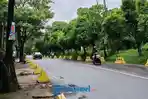 Dishub Palembang Pasang Barrier Batu di Samping RSMH, Manajemen Cari Investor Bangun Parkir