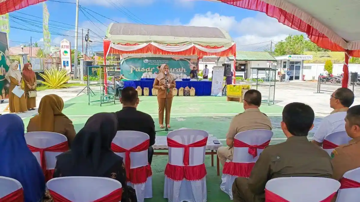 Dukung Program Pemkab Pulang Pisau, PT Bank Kalteng Gelar Gebyar Ramadan dan Pasar Murah