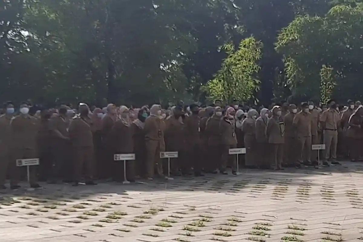 Gelar Apel Pertama Tahun 2022, Asda I Kota Tangsel Akui Masih Ada ASN yang Terlambat