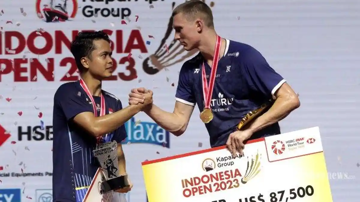 Ranking BWF Terbaru Usai Indonesia Open 2023: Viktor Axelsen Kokoh di Puncak, Ginting Tempel Ketat