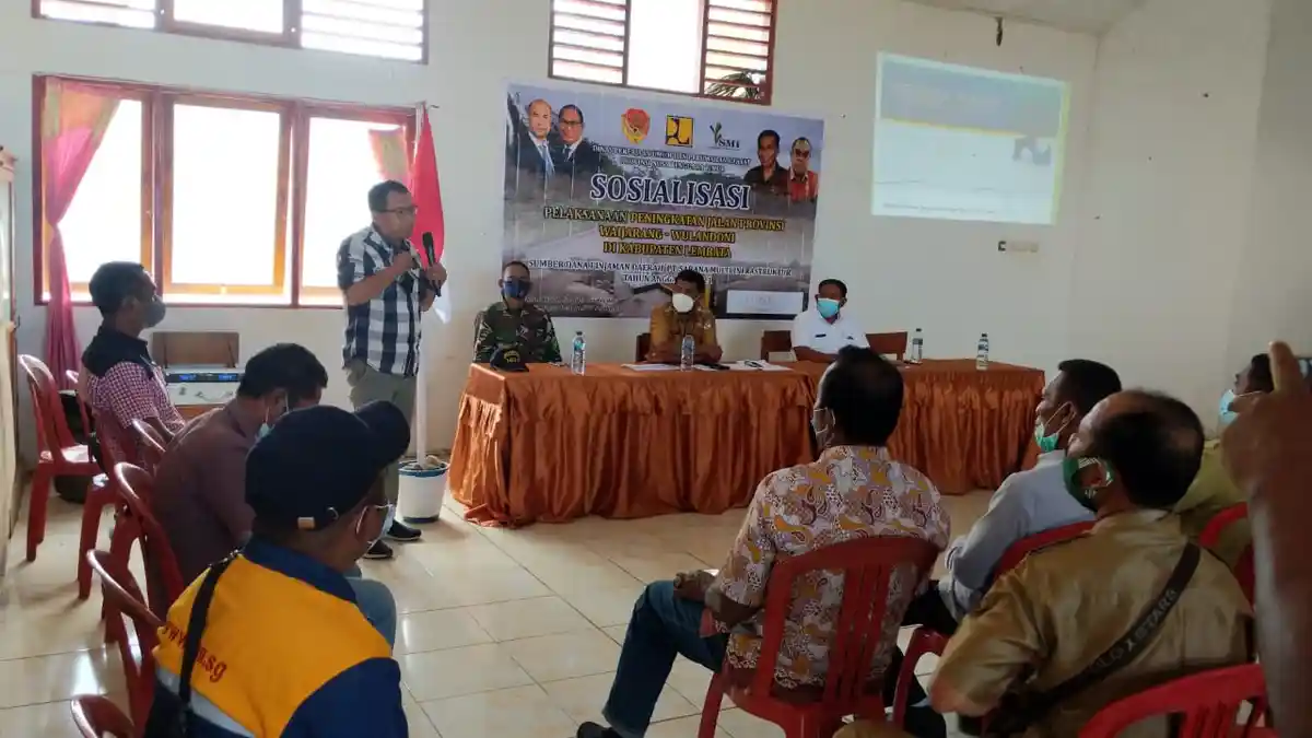 Proyek Jalan Provinsi Rp 36 Miliar di Pulau Lembata Dilanjutkan Pengerjaan