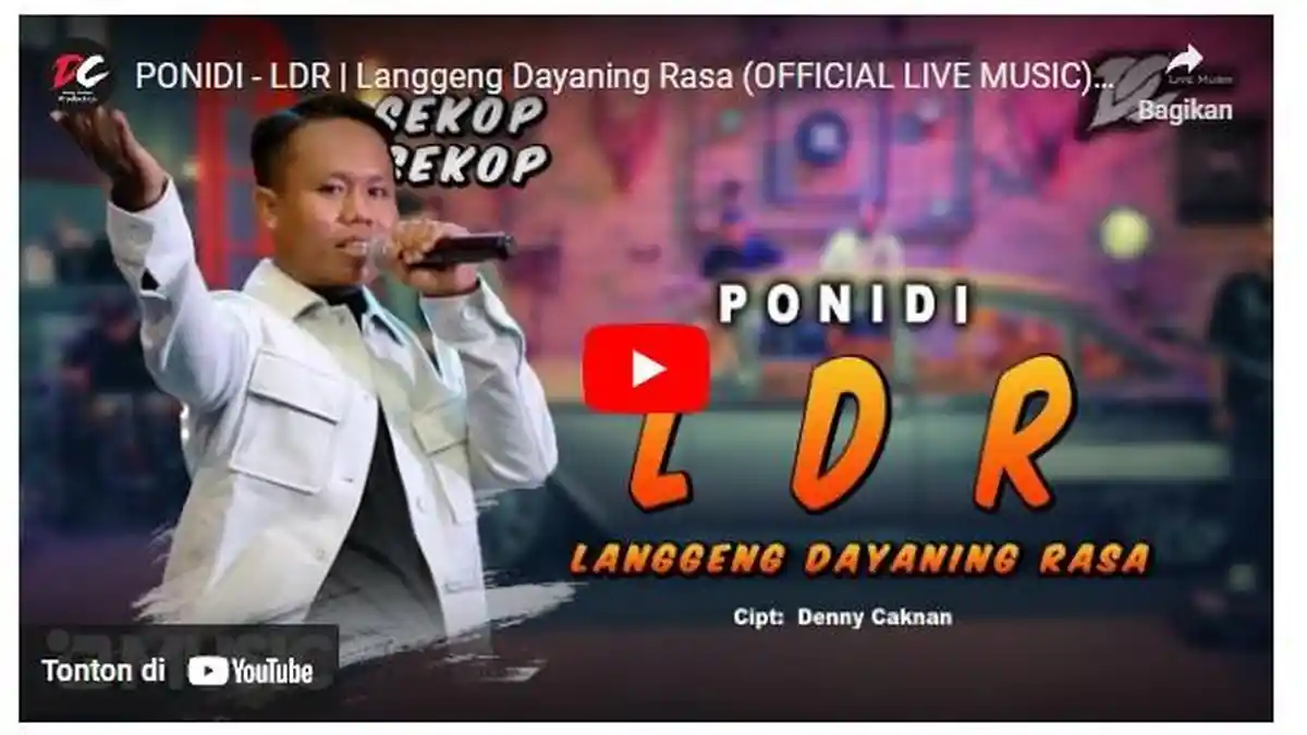 Chord Kunci Gitar Langgeng Dayaning Rasa LDR - Ponidi, Senajan Mung Suaramu