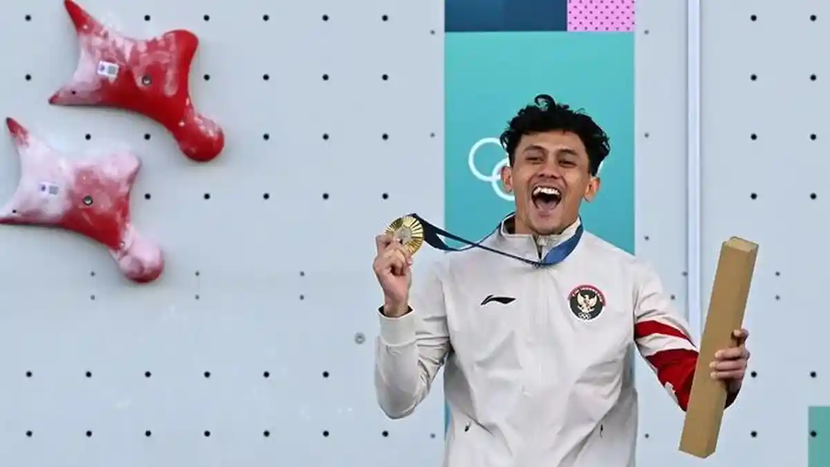 KLASEMEN Medali Olimpiade Paris 2024: Veddriq Leonardo Raih Emas, Indonesia Setara Thailand